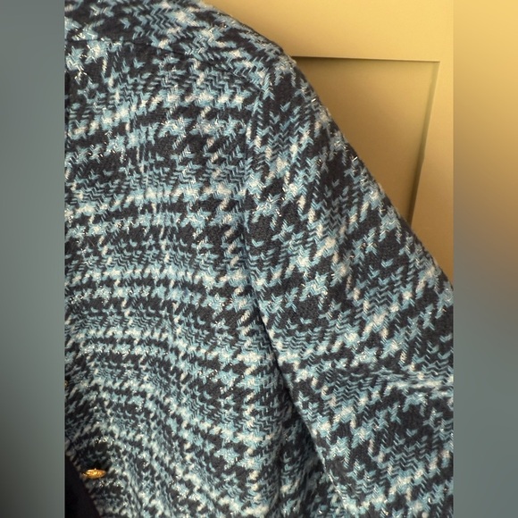 NWT Blue Houndstooth Jacket SZ 14 - Picture 11 of 14